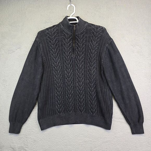 Red‎ Head Fisherman Sweater Men's 2XL XXL Gray Preppy Cable Knit Grandpa Preppy - Picture 1 of 13